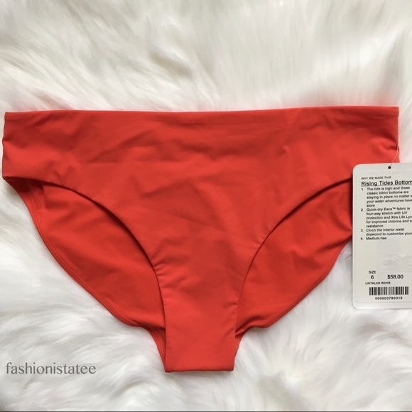 lululemon athletica Other - NWT LULULEMON RISING TIDES BOTTOM RED ORANGE